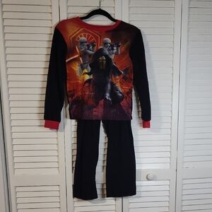 Star Wars Red and Black Boys' Pajama Set